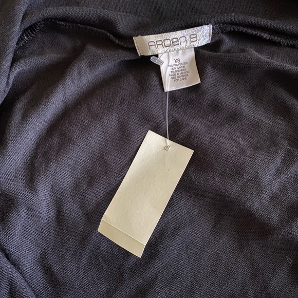 Arden B Lightweight Draped Cardigan Women Open Front Tie 2 Ways Sweater - Picture 7 of 12